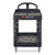 Heavy-Duty Utility Cart with Lipped Shelves, Plastic, 2 Shelves, 500 lb Capacity, 25.9" x 45.2" x 32.2", Black