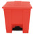 Indoor Utility Step-On Waste Container, 8 gal, Plastic, Red