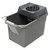 Pail/Strainer Combination, 15 qt, Steel Gray