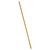 Wood Threaded-Tip Broom/Sweep Handle, 0.94" dia x 60", Natural