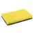 Heavy-Duty Scrubbing Sponge, 3.5 X 6, 0.85" Thick, Yellow/green, 20/carton