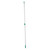 Opti-Loc Extension Pole, 8 Ft, Two Sections, Green/silver