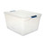 Clever Store Basic Latch-Lid Container, 71 Qt, 18.63" X 23.5" X 12.25", Clear