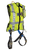 Hi-Vis Lime Class 2 Vest with 3D Standard Non-belted Full Body Harness (7018SML)