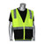 ANSI Type R Class 2 Five Pocket Value Mesh Vest with Black Bottom Front