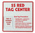 5S Red Tag Center Board, 12" x 12", Aluminum