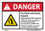 Danger Arc Flash And Shock Hazard Appropriate PPE Required (Graphic) 3-1/2" X 5" Adhesive Dura-Vinyl