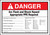 Danger Arc Flash And Shock Hazard Appropriate PPE Required 3-1/2" X 5" Adhesive Dura-Vinyl