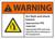 Warning Arc Flash And Shock Hazard Appropriate PPE Required 5" X 7" Adhesive Dura-Vinyl