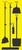 68" x 30" Max-Duty Aluminum, Yellow Board, Black Shadow