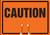 Cone Top Warning Sign, CAUTION, 10" x 14", Plastic