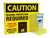 Decibel Meter Sign, CAUTION HEARING PROTECTION REQUIRED OVER (LED) DB, 20" x 24", Aluminum