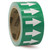 Directional Flow Arrow Tape, (Arrows), 2" x 54-ft, Adhesive Vinyl, White/Green