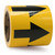 Directional Flow Arrow Tape, (Arrows), 4" x 54-ft, Adhesive Vinyl, Black/Yellow