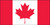 (Canadian Flag Graphic), 1" x 1 3/4", Adhesive Vinyl, Pack 10