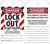 Lockout Tag, DANGER LOCKED OUT DO NOT OPERATE THIS LOCK/TAG MAY ONLY BE, 5-3/4" x 3-1/4", PF-Cardstock, Pack 25