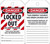 Lockout Tag, DANGER LOCKED OUT DO NOT REMOVE THIS LOCK/TAG MAY ONLY BE, 5-3/4" x 3-1/4", PF-Cardstock, Pack 25