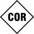 NFPA Hazard Panel, COR, Fits 10" x 10" Placard, Adhesive Poly