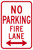 NO PARKING FIRE LANE (Double Arrow), 18" x 12", Engineer Grade Reflective Aluminum