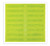 Retro-Reflective Helmet Sticker, 1" x 4", Fluorescent Lime Green Yellow, Pack 16