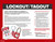 LOCKOUT TAGOUT, 17" x 22", Laminated Plastic