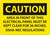 Safety Sign, CAUTION AREA IN FRONT OF ELECTRICAL PANEL, 7" x 10", Aluminum