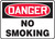 Safety Sign, DANGER NO SMOKING, 10" x 14", Adhesive Vinyl