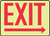 Safety Sign, EXIT (Right Arrow), 10" x 14", Lumi-Glow Flex