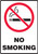 Safety Sign, NO SMOKING (Graphic), 14" x 10", Plastic