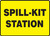 Safety Sign, SPILL-KIT STATION, 10" x 14", Plastic