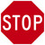 Safety Sign, STOP, 24" x 24", Adhesive Vinyl