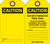 Safety Tag, CAUTION (Blank), 5-3/4" x 3-1/4", Plastic w/Grommet, Pack 25