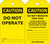 Safety Tag, CAUTION DO NOT OPERATE, 5-3/4" x 3-1/4", PF-Cardstock, Pack 25