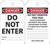 Safety Tag, DANGER DO NOT ENTER, 5-3/4" x 3-1/4", PF-Cardstock, Pack 25