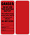 Scaffold Tag, DANGER DO NOT USE THIS SCAFFOLD KEEP OFF, 7-5/8" x 3-1/4", PF-Cardstock, Pack 25