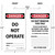 Tags By-The-Roll, DANGER DO NOT OPERATE, 6-1/4" x 3" PF-Cardstock Tag in 6-5/8" x 6-5/8" x 3-5/8" Cardboard Dispenser Box, Roll 250