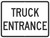 Traffic Sign, TRUCK ENTRANCE, 18" x 24", Engineer Grade Reflective Aluminum