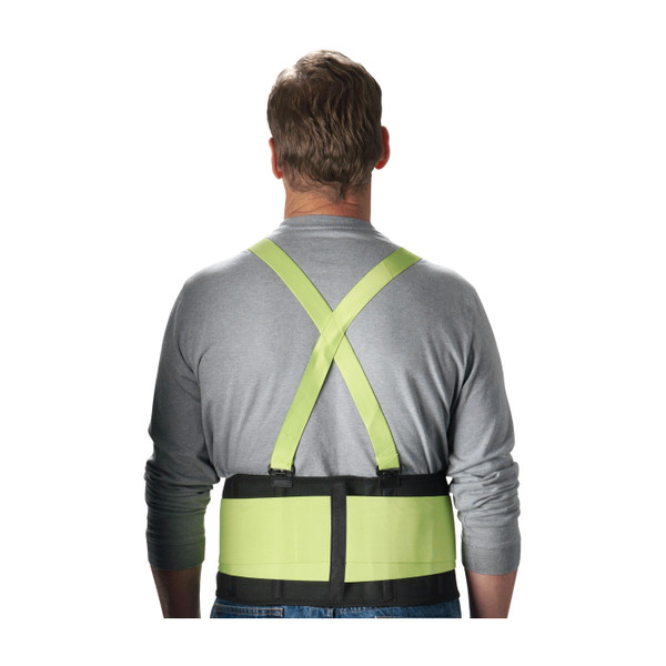 High Visibility Lime Yellow Back Support Belt