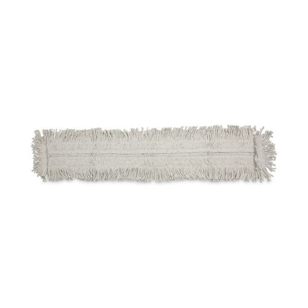 Mop Head, Dust, Disposable, Cotton/synthetic Fibers, 48 X 5, White