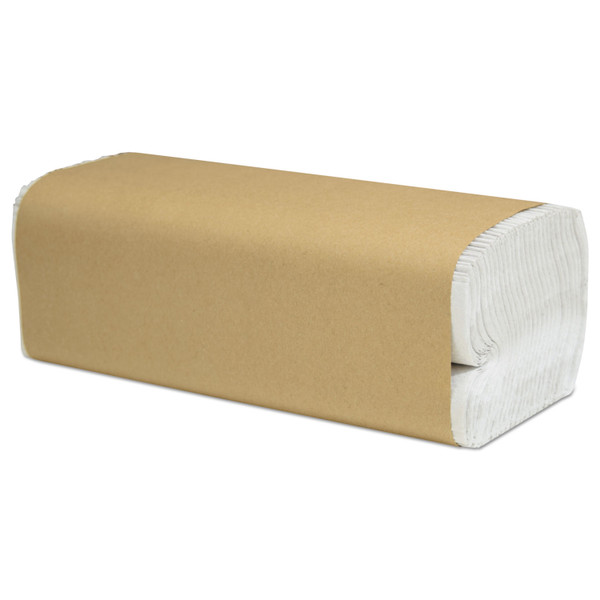 Select Folded Paper Towels, C-Fold, 1-Ply, 10 x 13, White, 200/Pack, 12 Packs/Carton