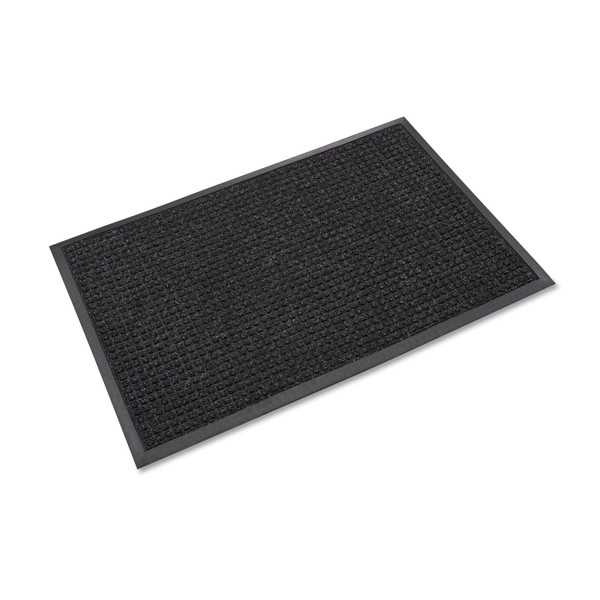 Super-Soaker Wiper Mat With Gripper Bottom, Polypropylene, 36 X 120, Charcoal