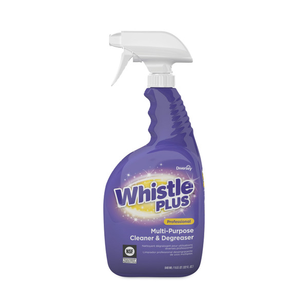 Whistle Plus Multi-Purpose Cleaner And Degreaser, Citrus, 32 Oz Spray Bottle, 8/carton