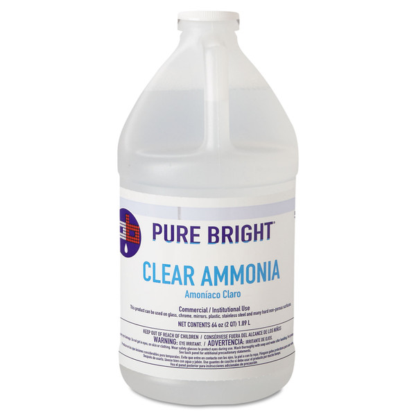 Clear Ammonia, 64 Oz Bottle, 8/carton