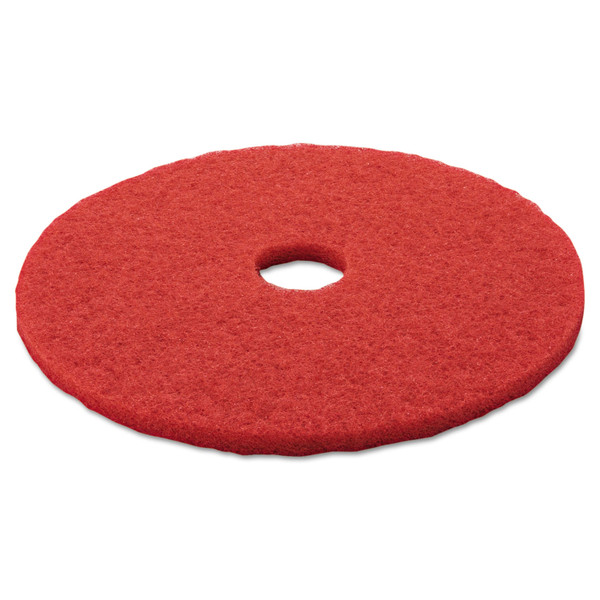 Low-Speed Buffer Floor Pads 5100, 20" Diameter, Red, 5/carton