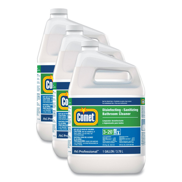 Disinfecting-Sanitizing Bathroom Cleaner, One Gallon Bottle, 3/carton