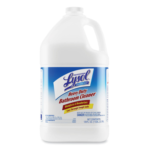 Disinfectant Heavy-Duty Bathroom Cleaner Concentrate, Lime, 1 Gal Bottle