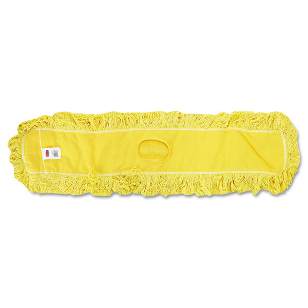 Trapper Commercial Dust Mop, Looped-End Launderable, 5" X 48", Yellow