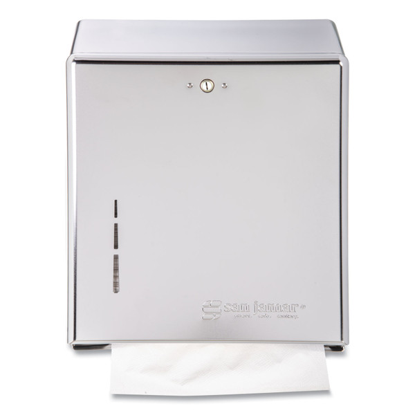 C-Fold/multifold Towel Dispenser, 11.38 X 4 X 14.75, Chrome