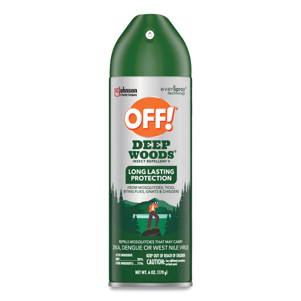 Deep Woods Insect Repellent, 6 oz Aerosol Spray, 12/Carton