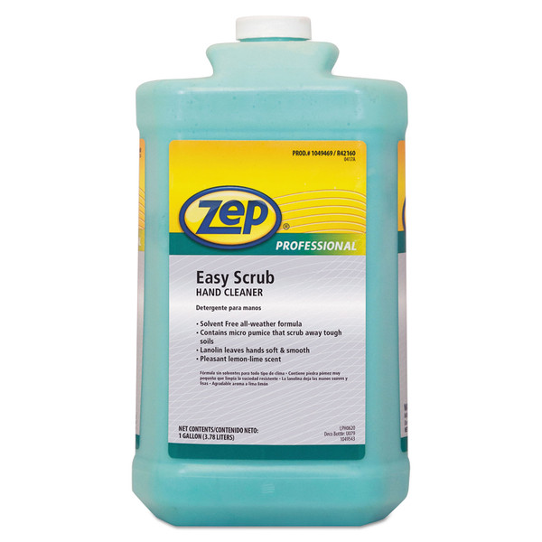 Industrial Hand Cleaner, Easy Scrub, Lemon, 1 Gal Bottle, 4/carton